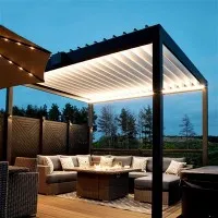 16x16 aluminium lysthus