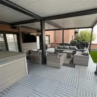 Hardtop metal tagpavillon