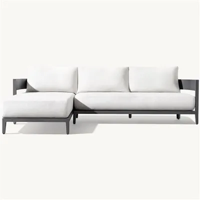 Metal udendørs sektionssofa