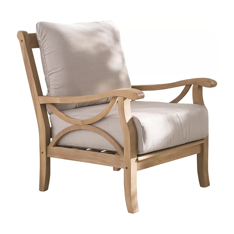 Træ og lærred udendørs stole